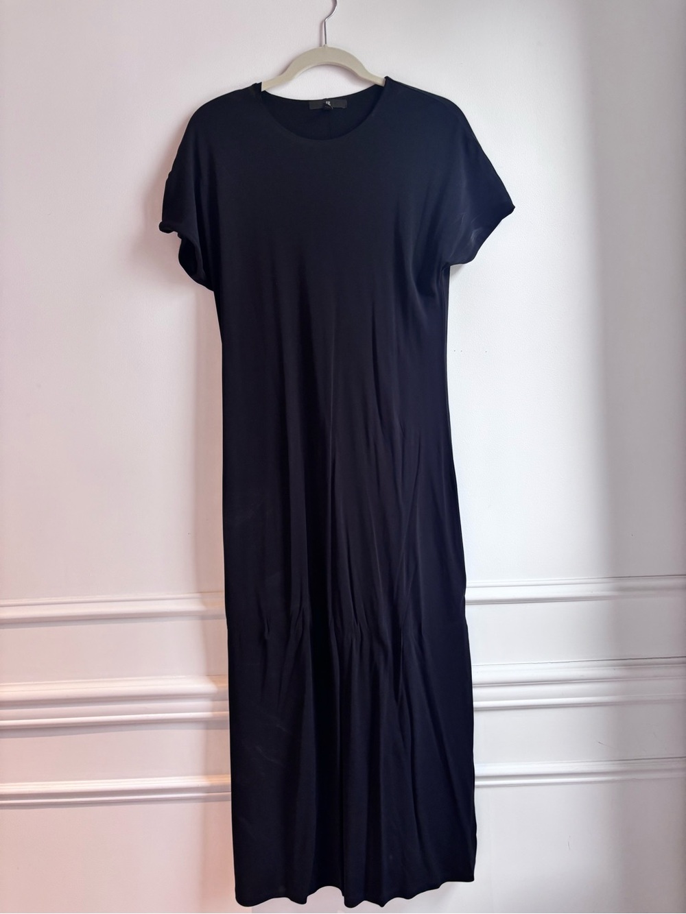 Banana Republic Black Short-Sleeve Maxi Dress Size M